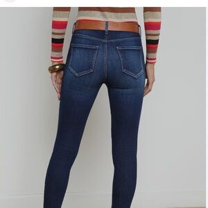 L'AGENCE Women's Skinny Jeans - Dark Blue